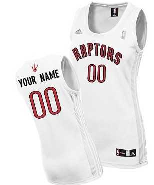 Women%27s Customized Toronto Raptors White Basketball Jersey->customized nba jersey->Custom Jersey
